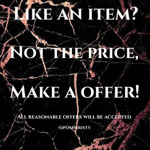 Like an item? Not the price make an offer!